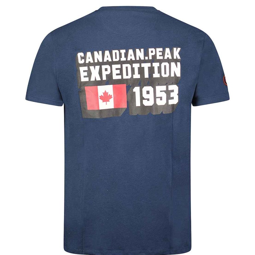 Herren Canadian Peak T-Shirt | Jistereak Navy Rm Herren 249