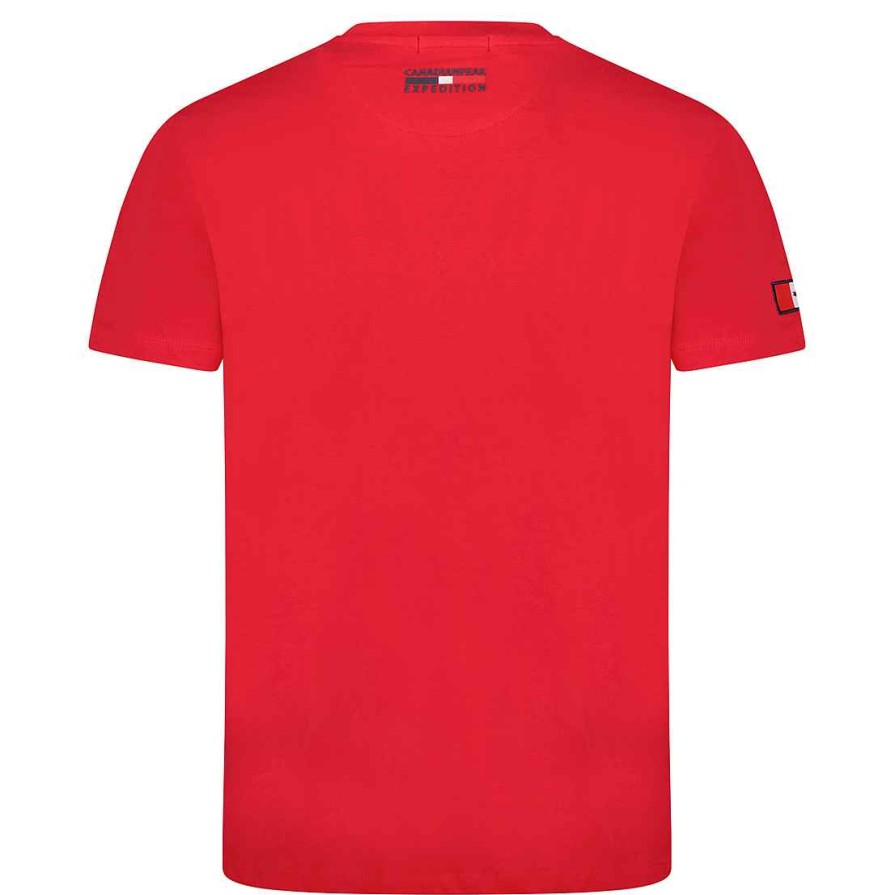 Herren Canadian Peak T-Shirt | Jaspereak Red Rm Herren 249