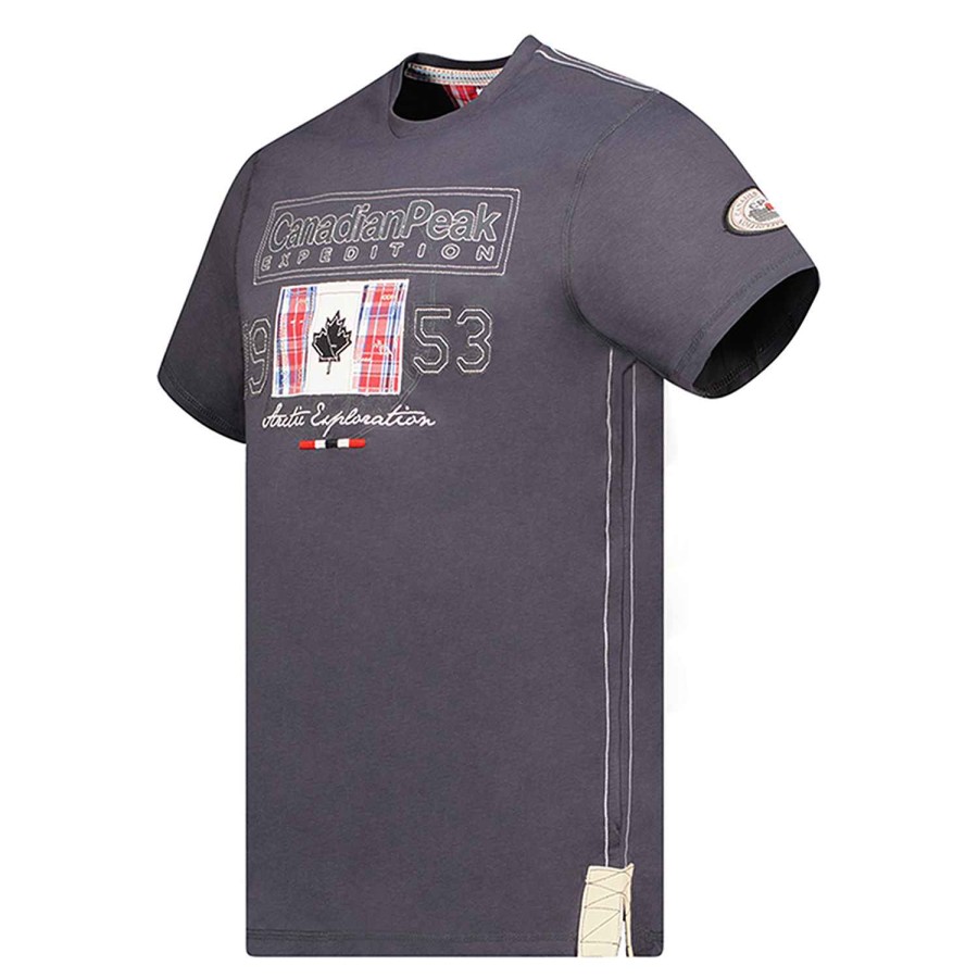 Herren Canadian Peak T-Shirt | Jolympieak Dgrey Rm Herren 235