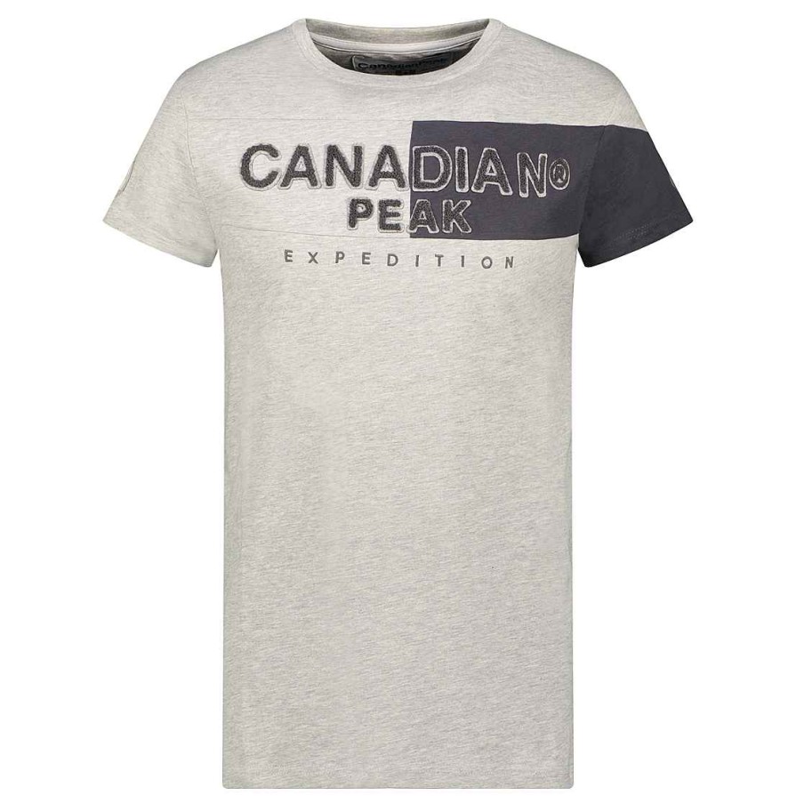 Herren Canadian Peak T-Shirt | Jermaineak Bgrey Rm Herren 235