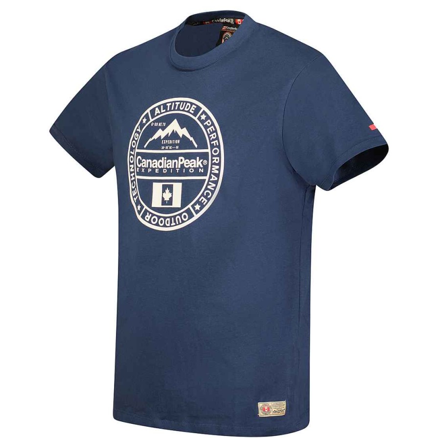 Herren Canadian Peak T-Shirt | Jacobeak Navy Rm Herren 249