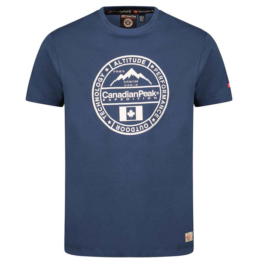 Herren Canadian Peak T-Shirt | Jacobeak Navy Rm Herren 249