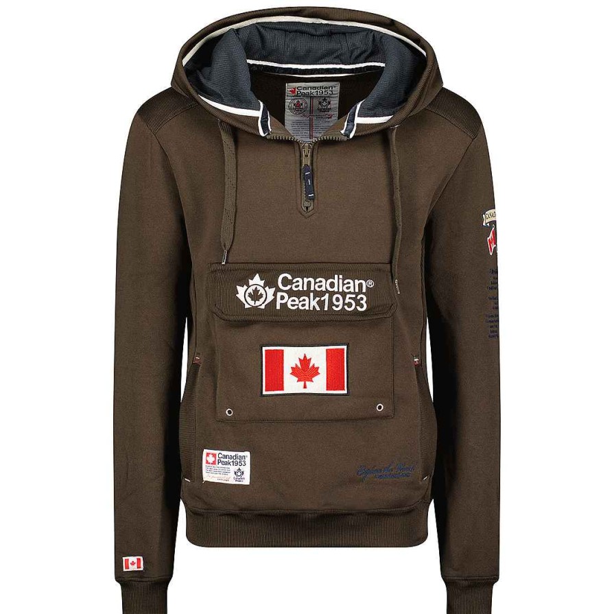 Herren Canadian Peak Schweis | Galapagos Brown Cp Men 054 Pop