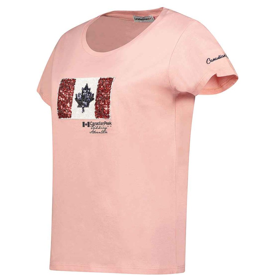 Damen Canadian Peak T-Shirt | Jermioneak Hellrosa Rm Lady 254