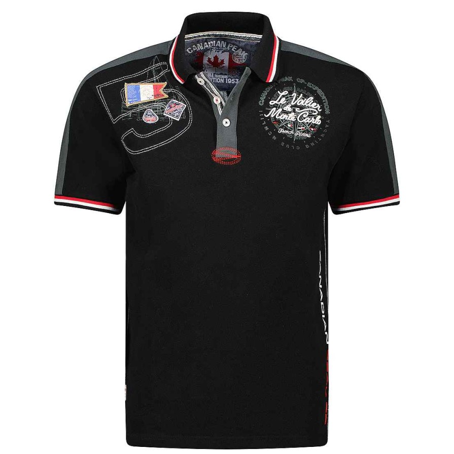 Herren Canadian Peak Polo | Kalvineak Black Rm Herren 254