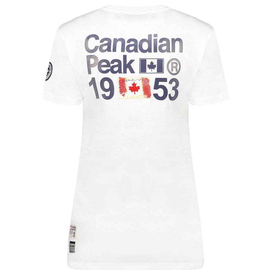 Damen Canadian Peak T-Shirt | Jarofeak White Lady Rm 235