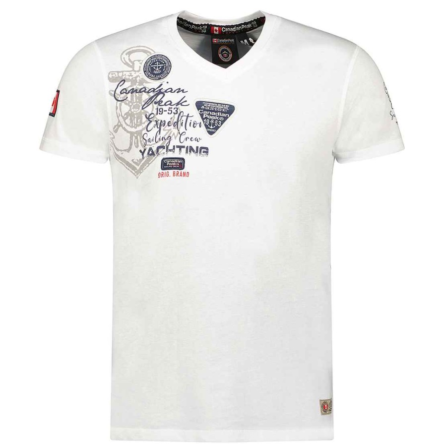 Herren Canadian Peak T-Shirt | Jademoreak White Rm Herren 235