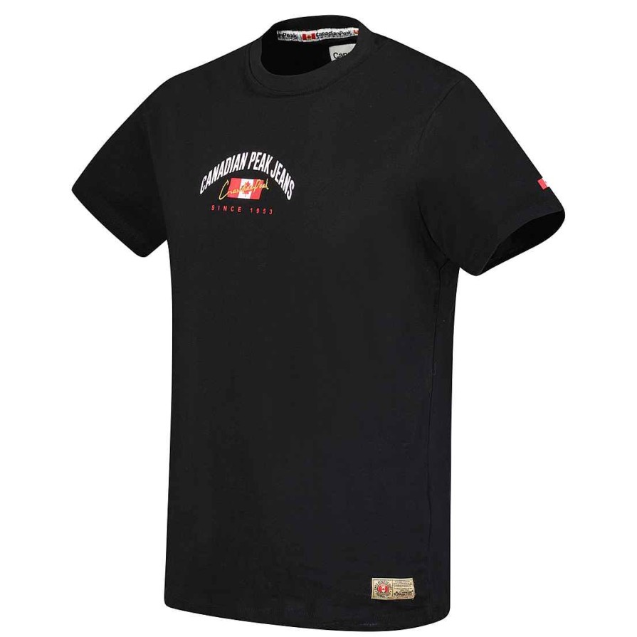 Herren Canadian Peak T-Shirt | Jhageneak Black Rm Herren 249