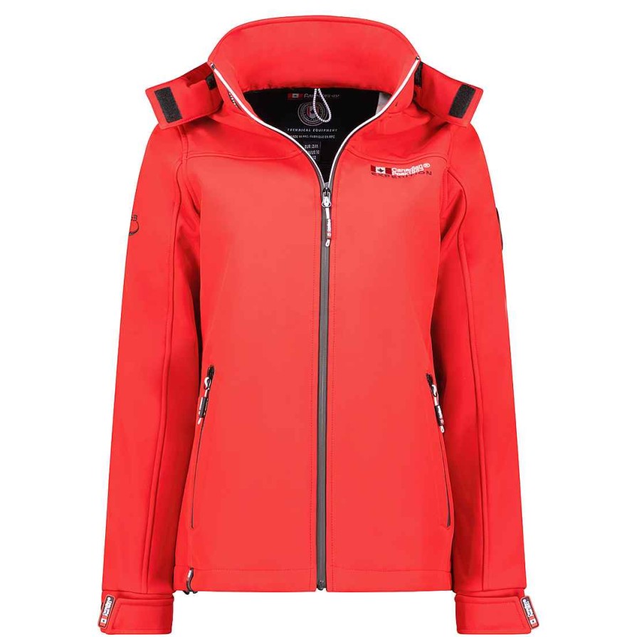 Damen Canadian Peak Soft Shell | Takeneak Lady Red Rm Bs 009