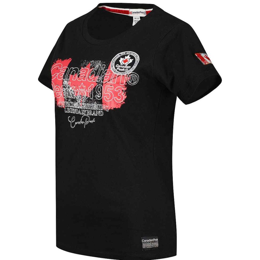 Damen Canadian Peak T-Shirt | Jarryeak Black Rm Lady 419