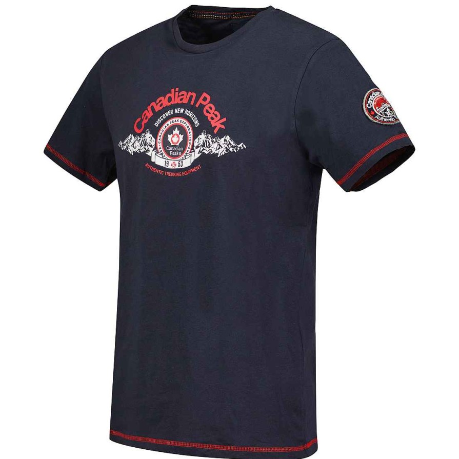 Herren Canadian Peak T-Shirt | Janado Navy Rm Cp Herren 254