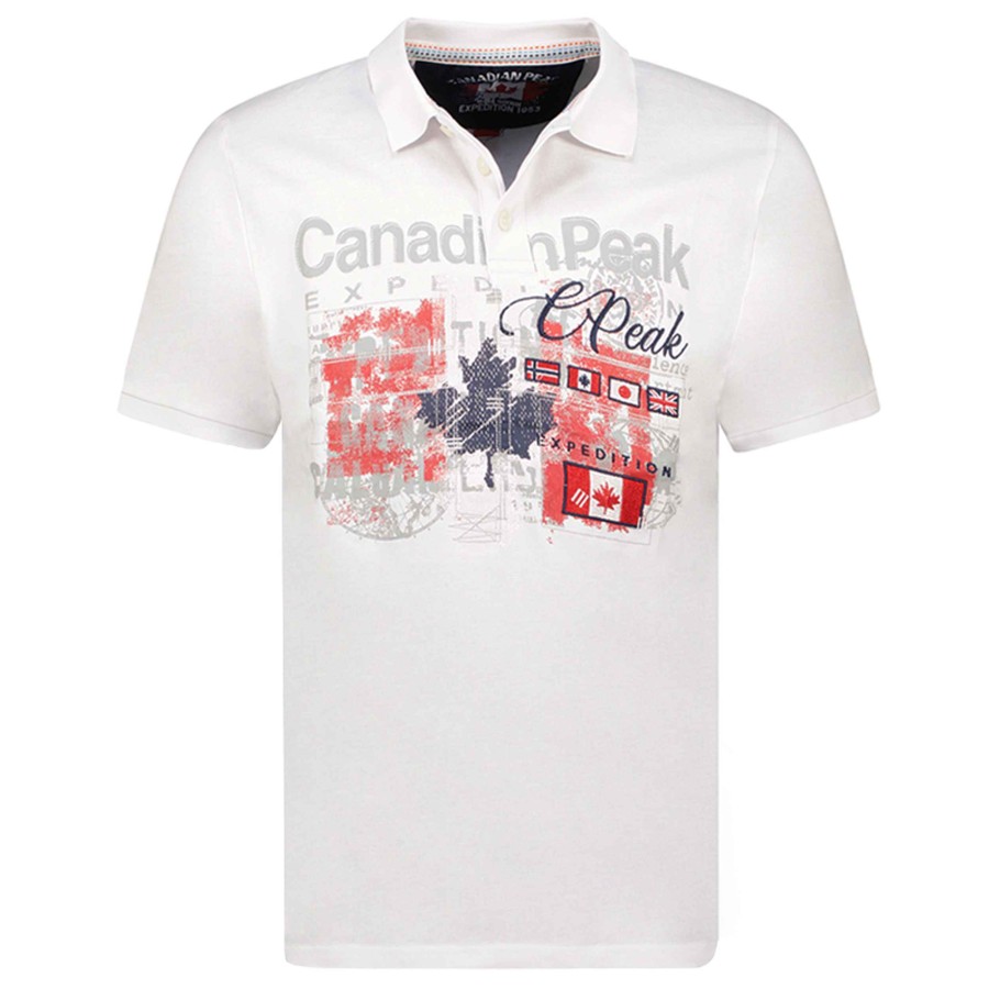 Herren Canadian Peak Polo | Ketchupeak White Rm Herren 235