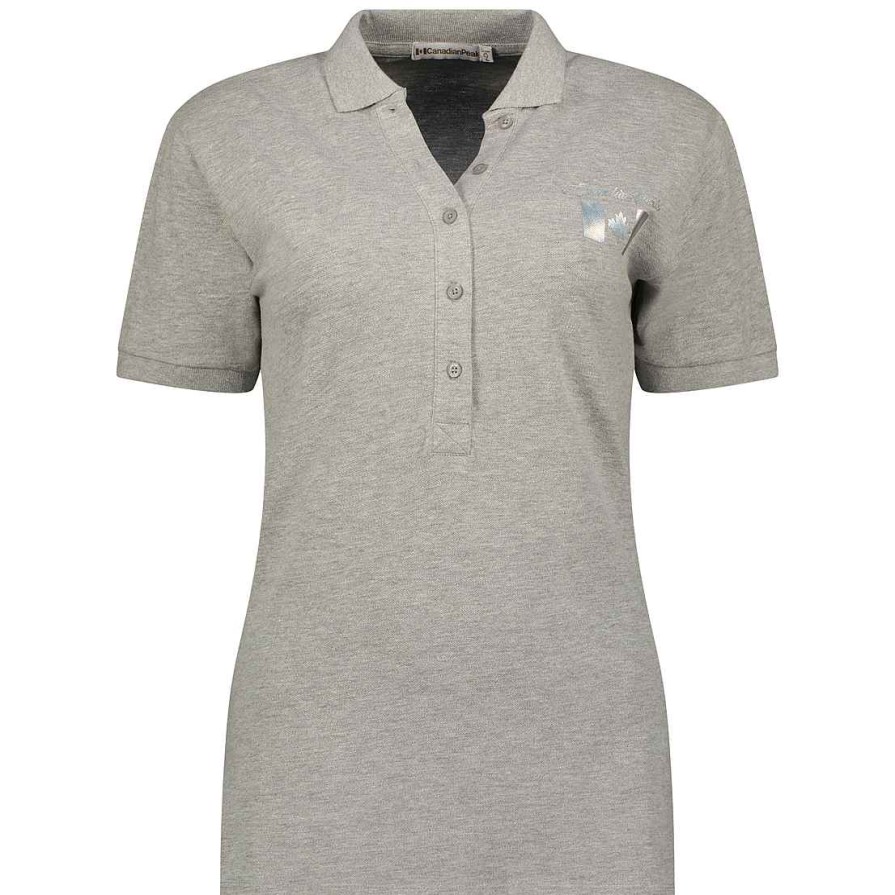 Damen Canadian Peak Polo | Koqueleak Bgrey Rm Lady 254