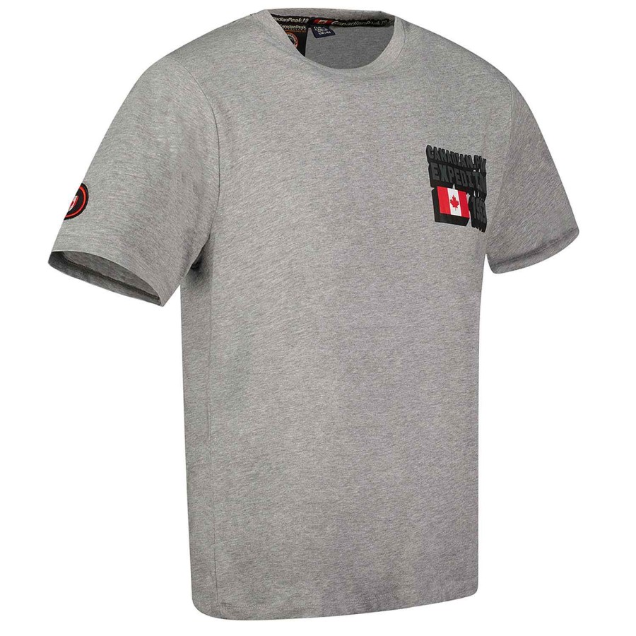 Herren Canadian Peak T-Shirt | Jistereak Bgrey Rm Herren 249