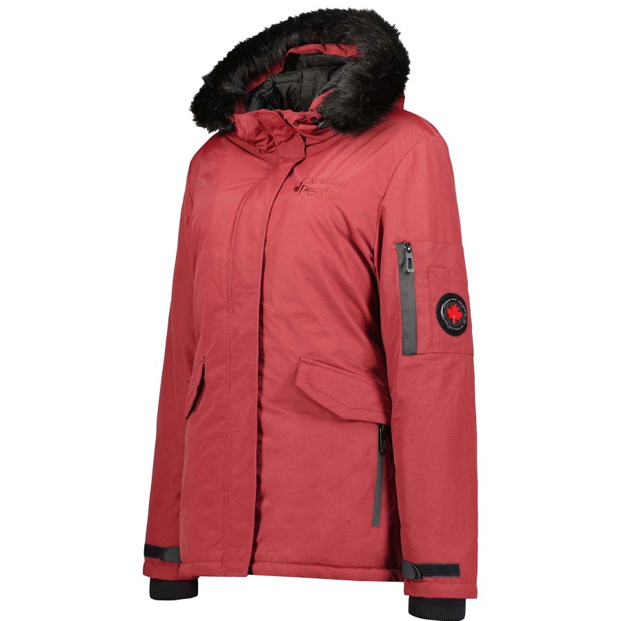 Damen Canadian Peak Parka | Adaneaka Bs Cp Bordeaux Lady 056