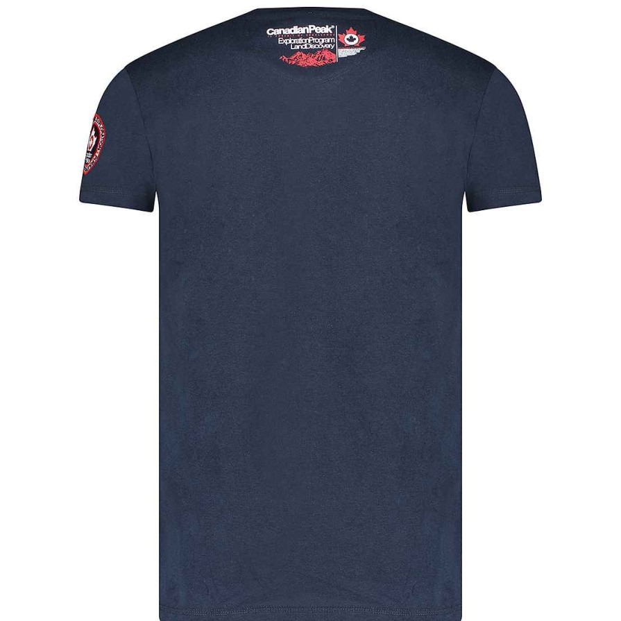 Herren Canadian Peak T-Shirt | Jommando Ss Bs Cp Navy Herren 100