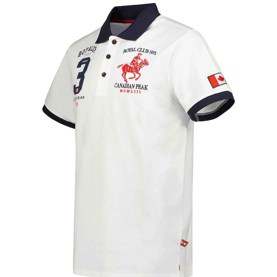 Herren Canadian Peak Polo | Klubeak White Rm Herren 419