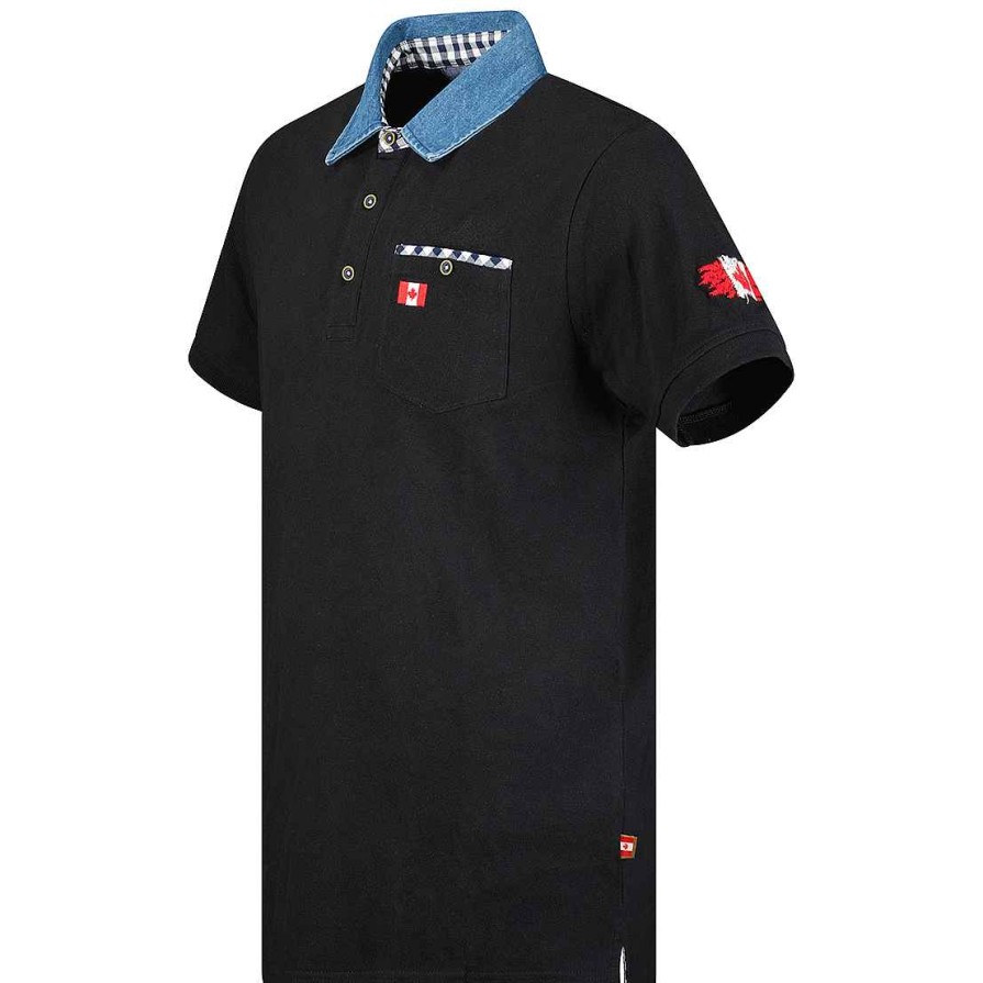 Herren Canadian Peak Polo | Kerwineak Black Rm Herren 419