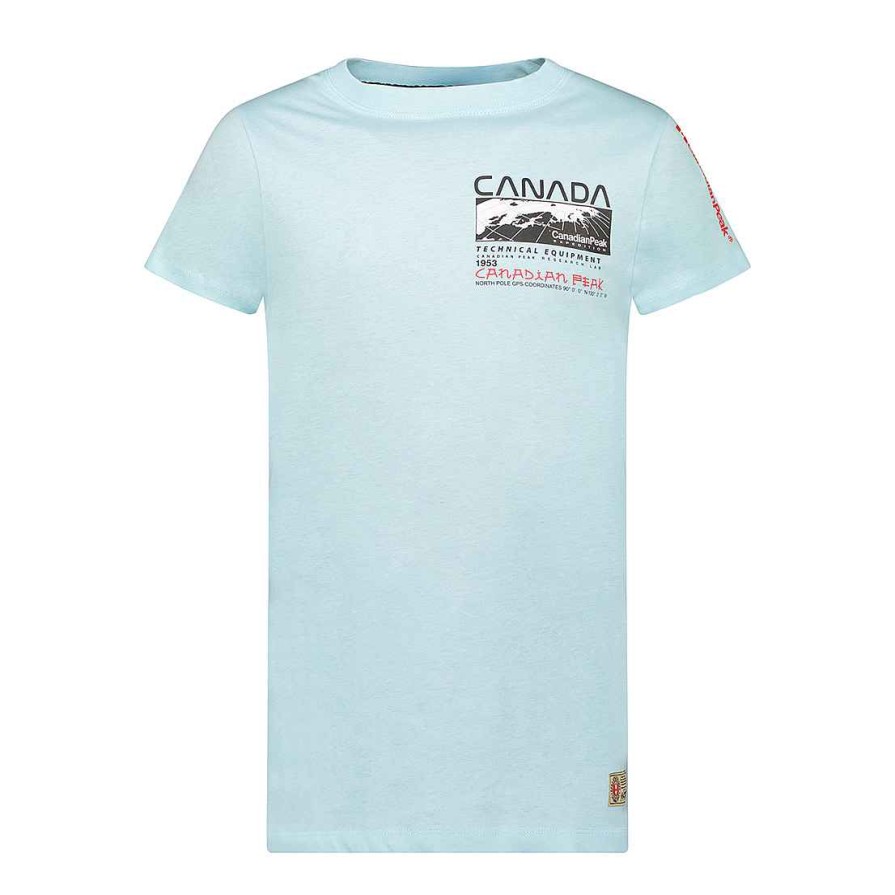 Herren Canadian Peak T-Shirt | Jholmeak Sky Blue Rm Herren 249