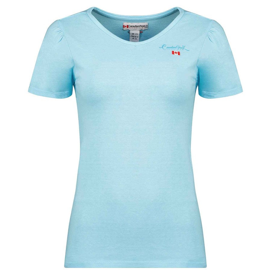 Damen Canadian Peak T-Shirt | Jelodieak Sky Blue Rm Lady 419