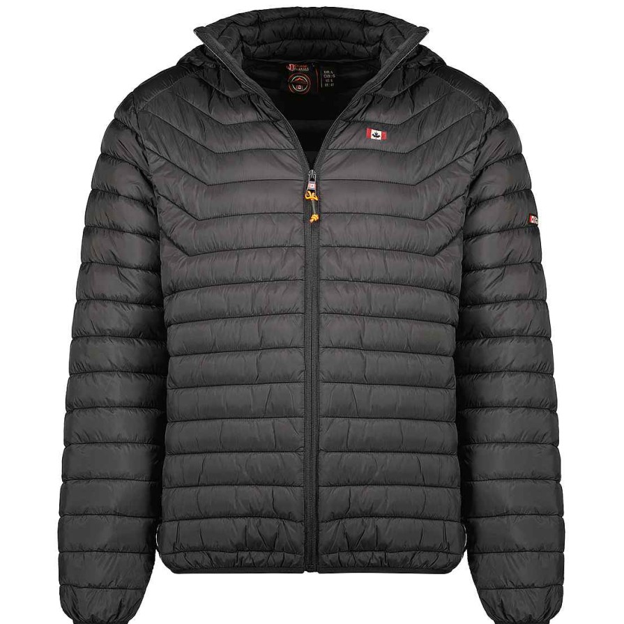 Herren Canadian Peak Jacke | Astoneak Kapuze Schwarz Herren 054