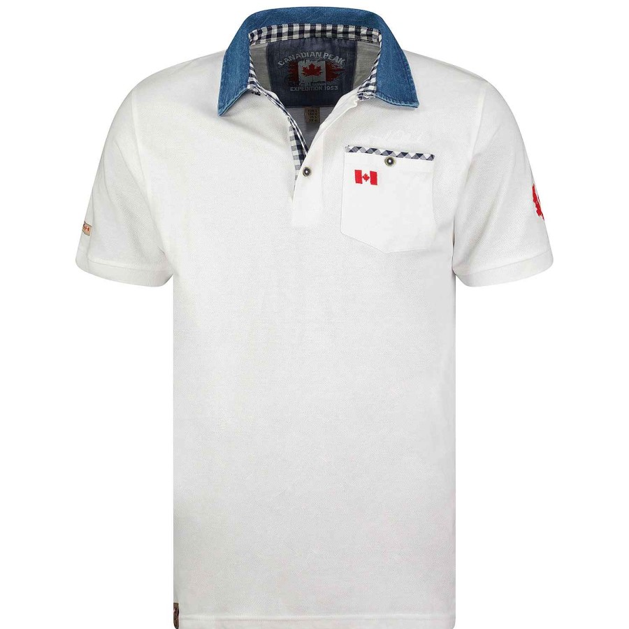 Herren Canadian Peak Polo | Kerwineak White Rm Herren 419