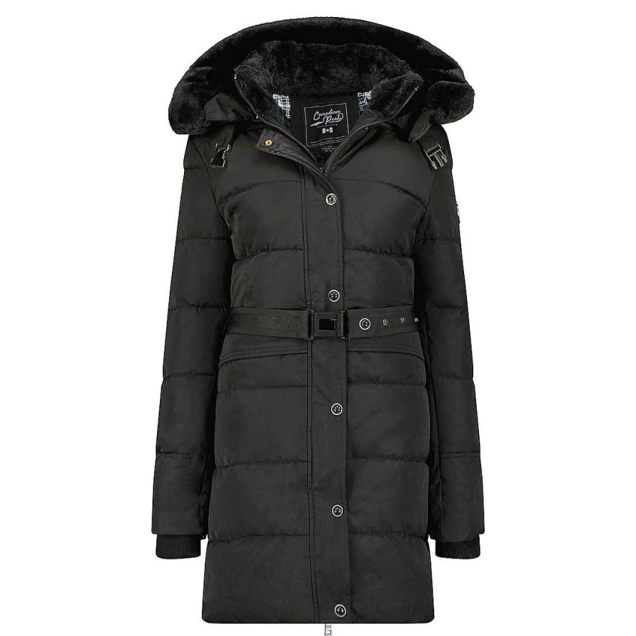 Damen Canadian Peak Parka | Bettineak Black Rm Bs Lady 054