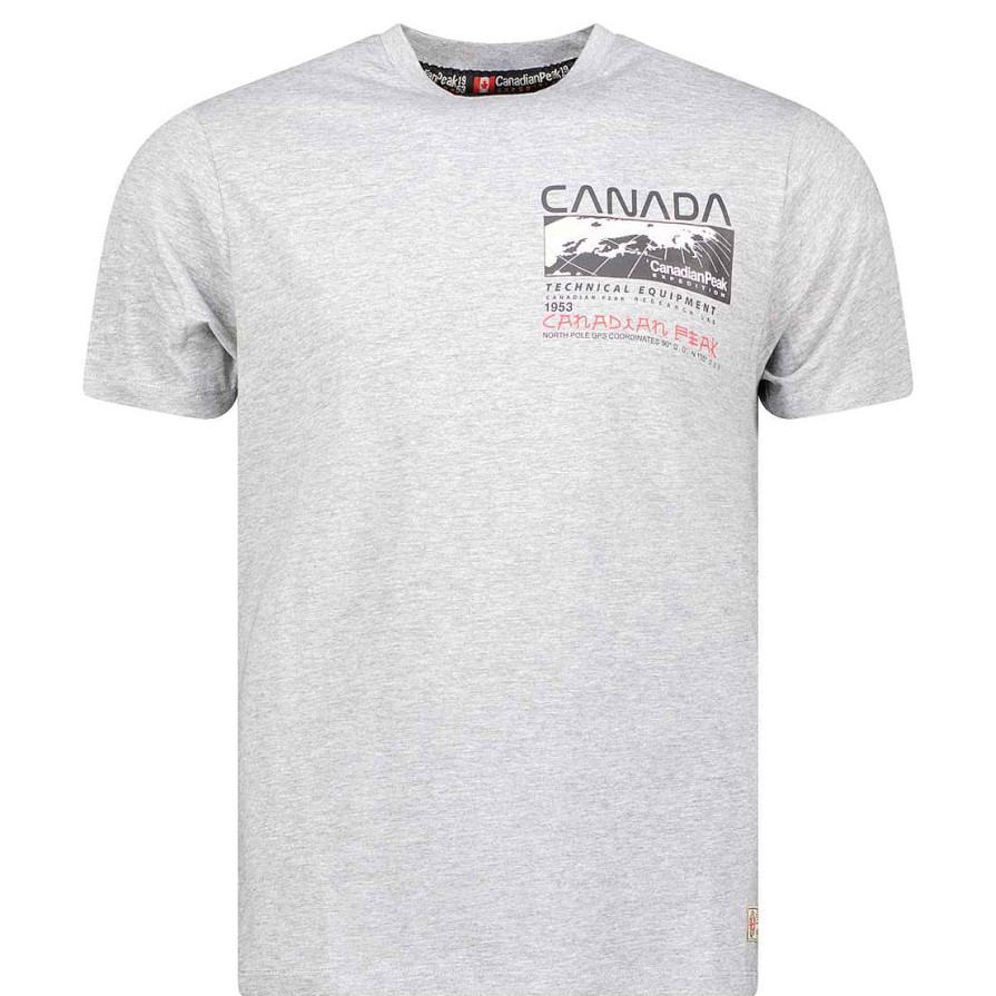 Herren Canadian Peak T-Shirt | Jholmeak Bgrey Rm Herren 249