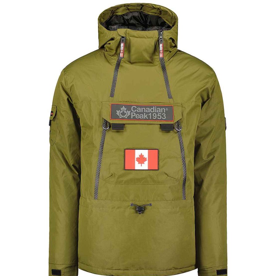 Herren Canadian Peak Parka | Benyamineak Kaki Rm Herren 054