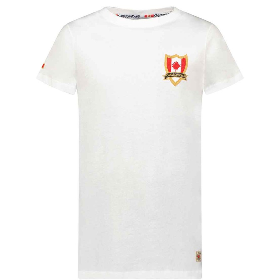 Herren Canadian Peak T-Shirt | Jeganteak White Rm Men 249