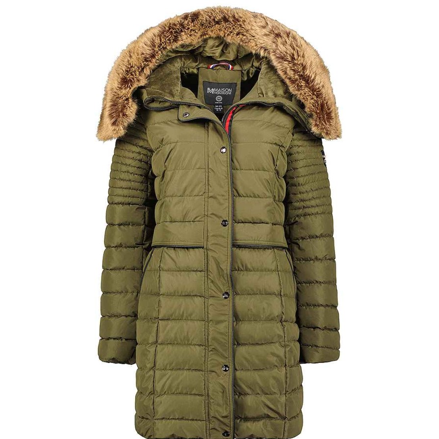 Damen Canadian Peak Parka | Charlimai Khaki Mt Lady 077