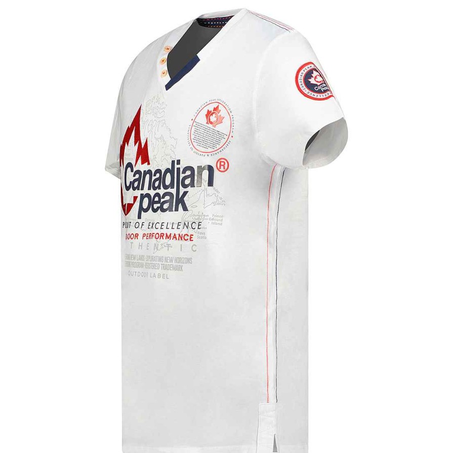 Herren Canadian Peak T-Shirt | Jomando White Men Cp Rm Men 235