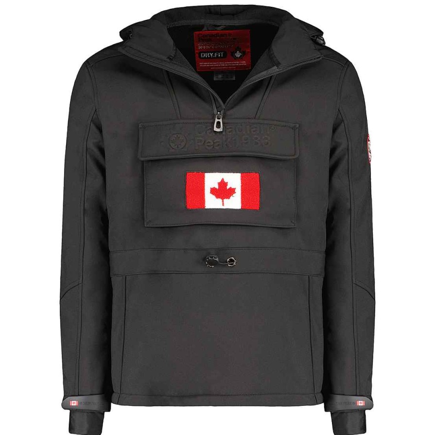 Herren Canadian Peak Soft Shell | Tokano Rpt Bs Cp Schwarz Herren 005