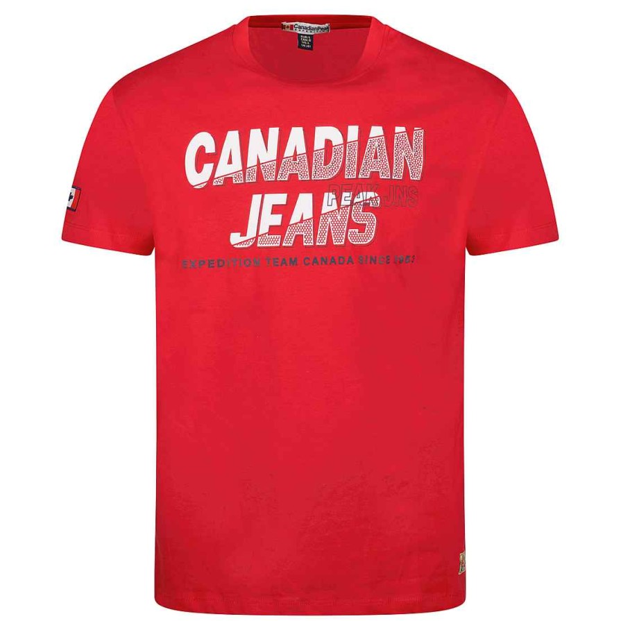 Herren Canadian Peak T-Shirt | Jaspereak Red Rm Herren 249