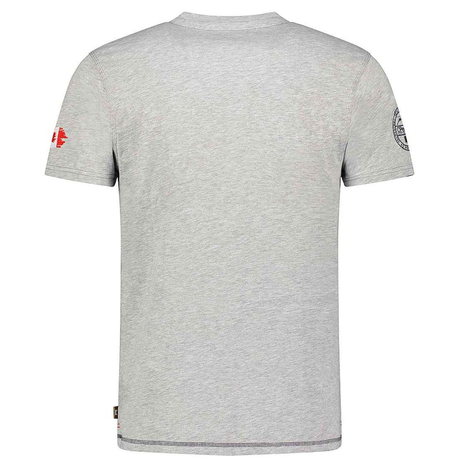 Herren Canadian Peak T-Shirt | Joukeak Bgrey Rm Herren 254