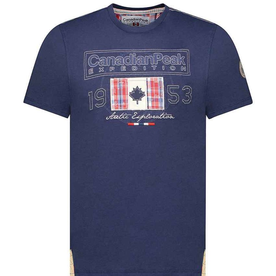 Herren Canadian Peak T-Shirt | Jolympieak Navy Rm Herren 235