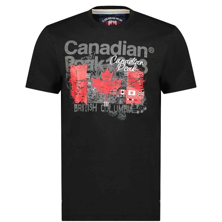 Herren Canadian Peak T-Shirt | Jetchupeak Black Rm Herren 235