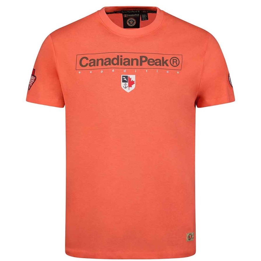 Herren Canadian Peak T-Shirt | Jotruneak Coral Rm Herren 249