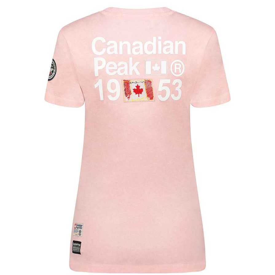 Damen Canadian Peak T-Shirt | Jarofeak Light Pink Lady Rm 235