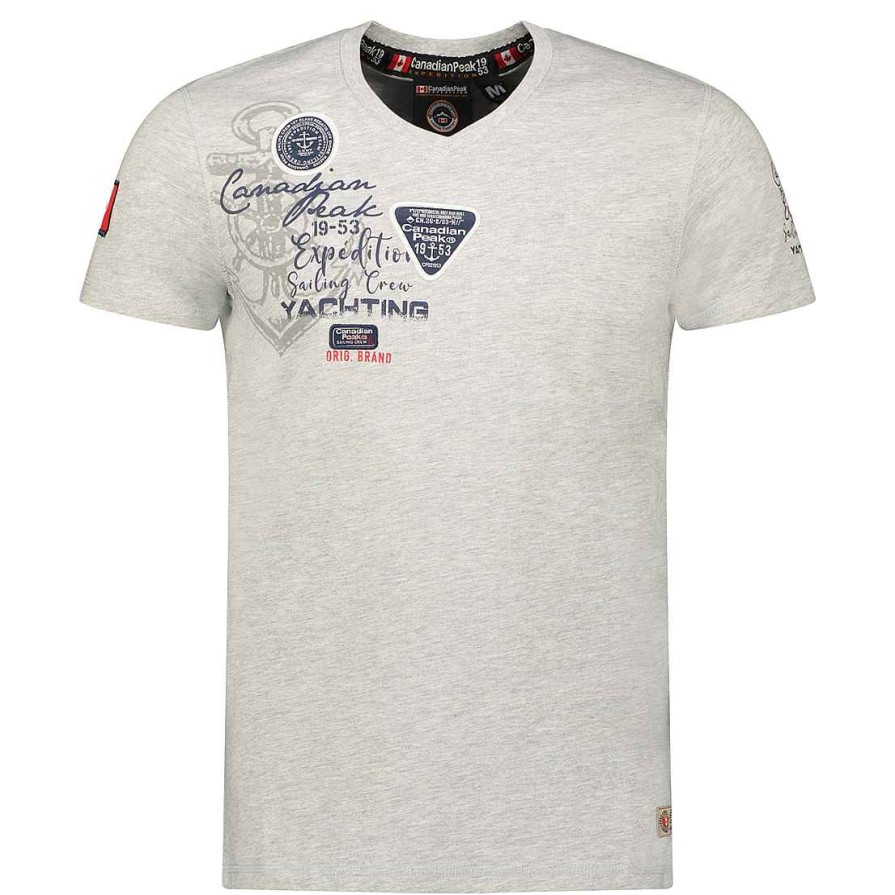 Herren Canadian Peak T-Shirt | Jademoreak Bgrey Rm Herren 235