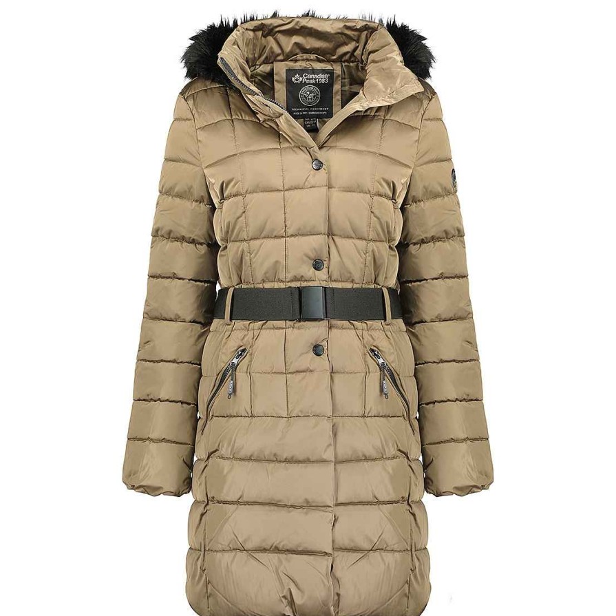 Damen Canadian Peak Parka | Anemoneak Taupe Lady 045