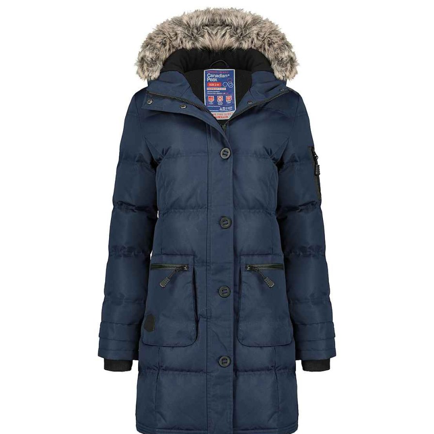 Madchen Canadian Peak Parka | Axelus Navy Girl 070