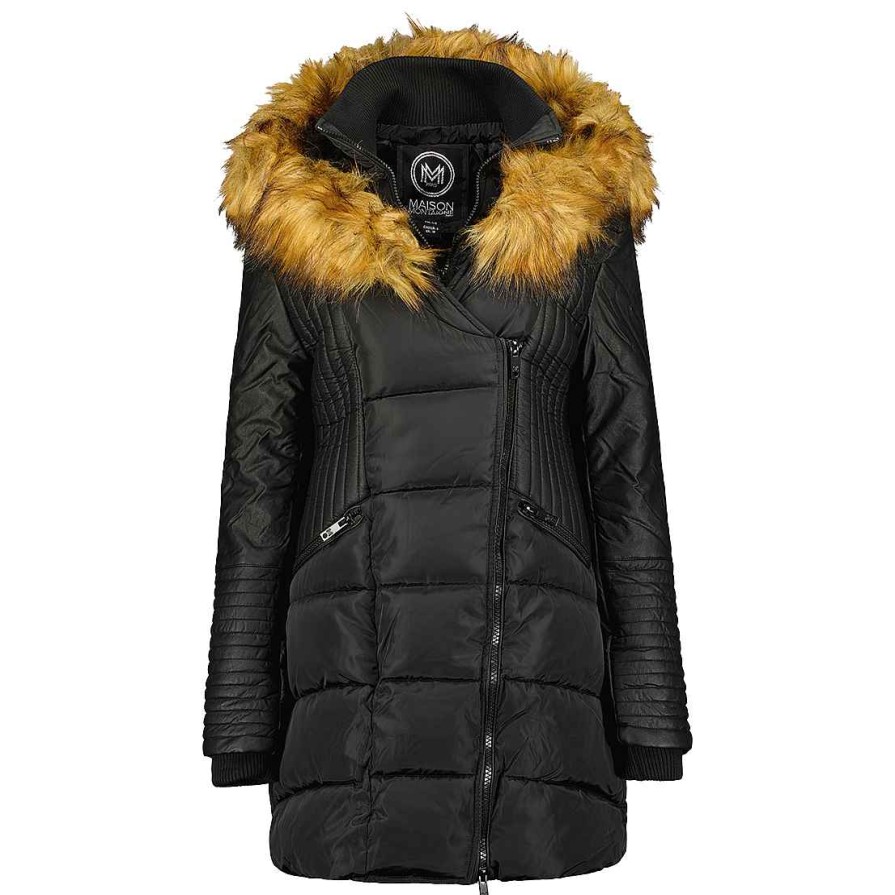 Damen Canadian Peak Parka | Ausmai Black Lady Mt 068