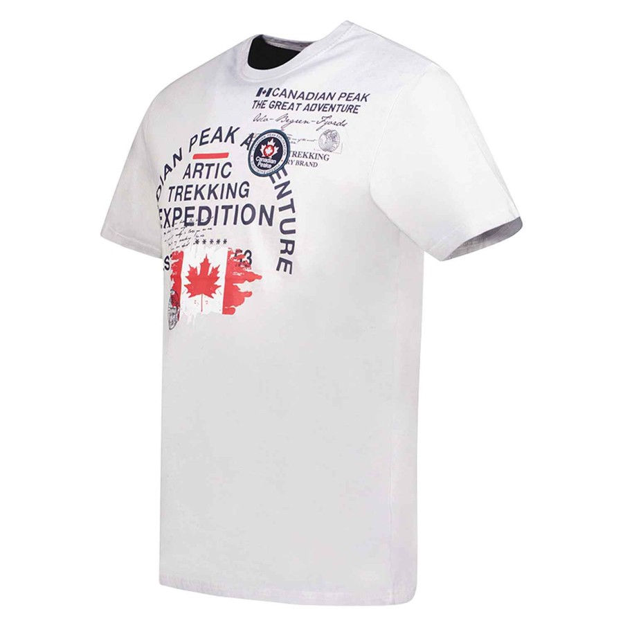 Herren Canadian Peak T-Shirt | Jergeneak Hellgrau Herren 235