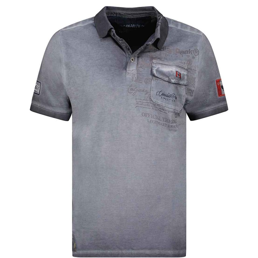 Herren Canadian Peak Polo | Keoneak Dunkelgrau Rm Herren 235