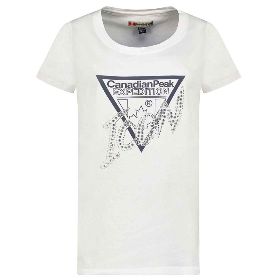 Damen Canadian Peak T-Shirt | Jalimeak White Rm Lady 249