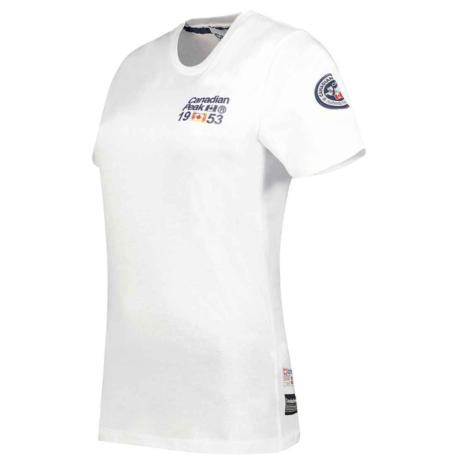 Damen Canadian Peak T-Shirt | Jarofeak White Lady Rm 235