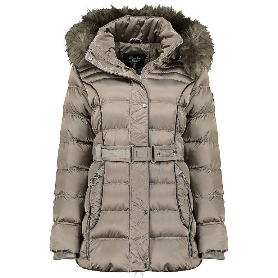 Damen Canadian Peak Parka | Aimeraudeak Taupe Bs Rm Cp Lady 070