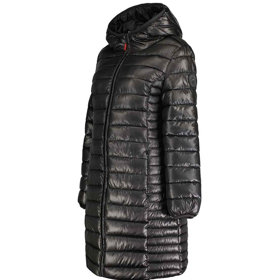 Madchen Canadian Peak Jacke | Colombiana Long Hood Black Girl 096