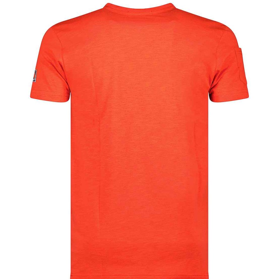 Herren Canadian Peak T-Shirt | Jimothe Ss Bs Cp Red Men 100